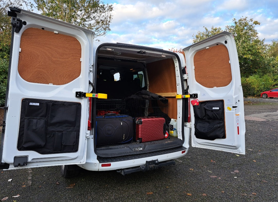 Ford Transit Custom Barn Door Storage Organiser - 4-Piece Tool Pocket Set By Fuel Lagoon