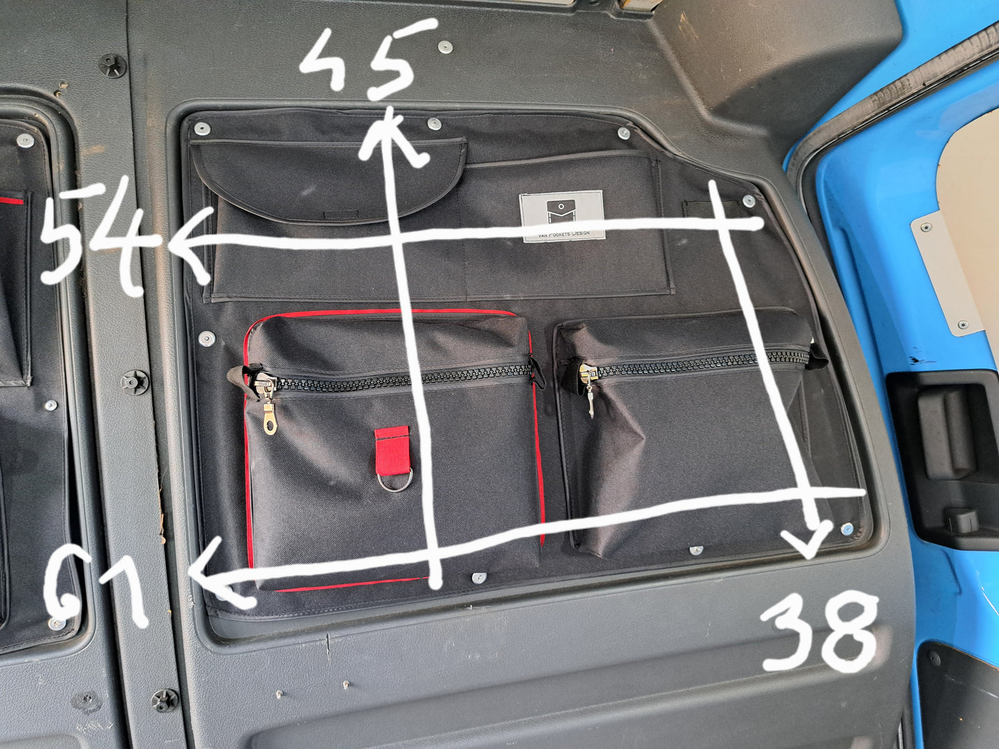 VW Caddy Bulkhead storage organiser set 2003+