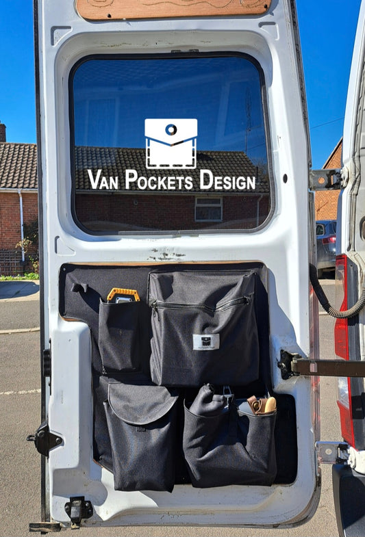 Renault Master Barn door storage organiser left side
