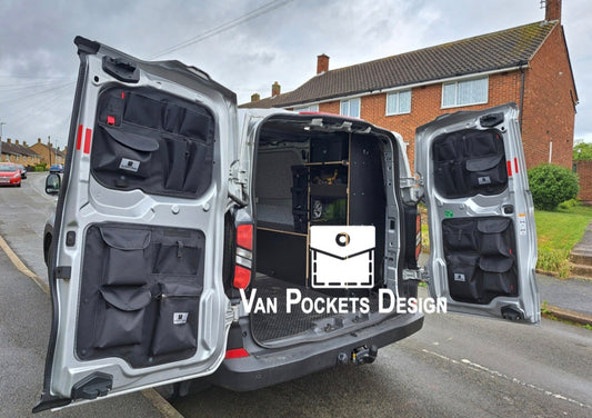 Ford Transit Custom Barn Door Storage Organiser all 4 panels set 2023-2025