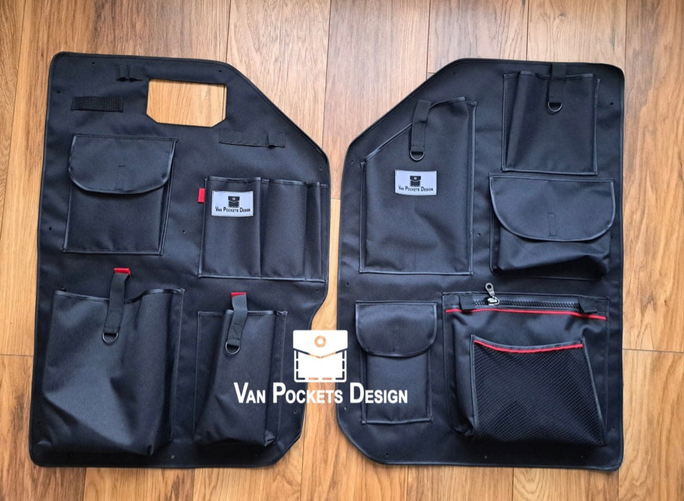 VW Crafter 2017+ Barn Door Storage Organiser bottom set – Van Pockets ...