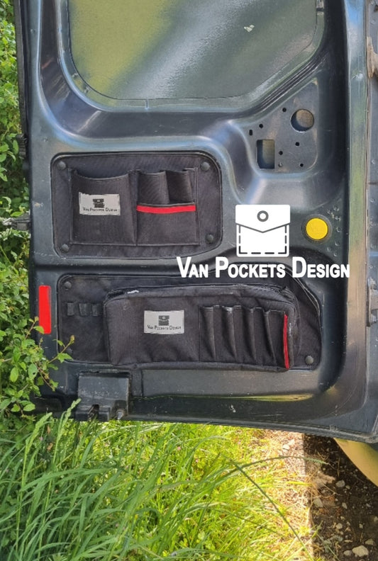 Ford Transit Connect Barn Door Storage Organiser set of 4 pockets 2012-2022
