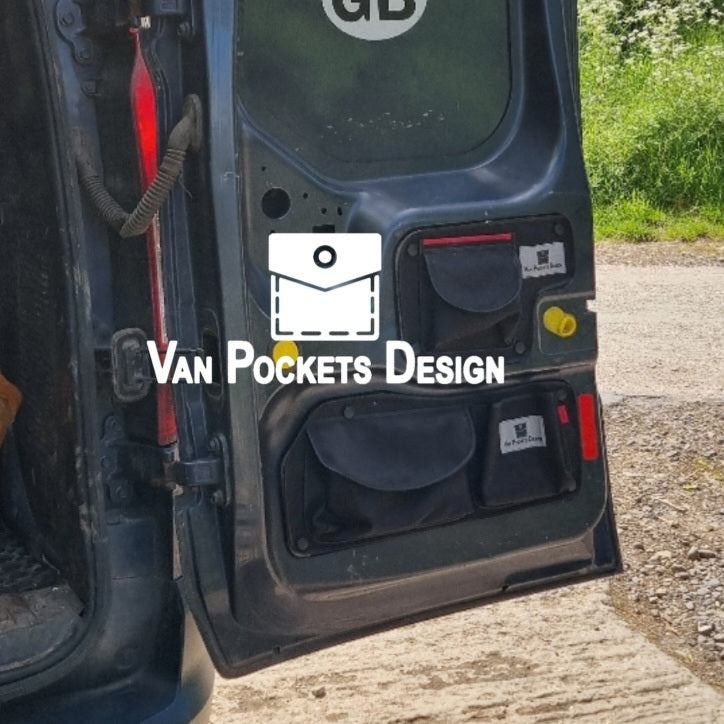 Ford Transit Connect Barn Door Storage Organiser set of 4 pockets 2012-2022