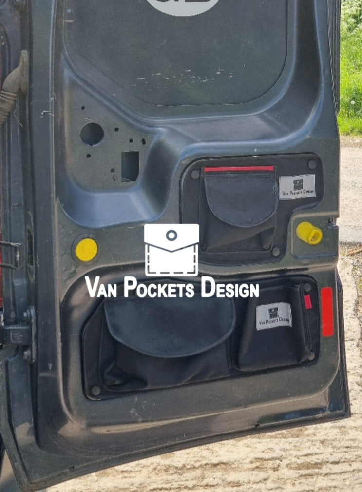 Ford Transit Connect Barn Door Storage Organiser set of 4 pockets 2012-2022