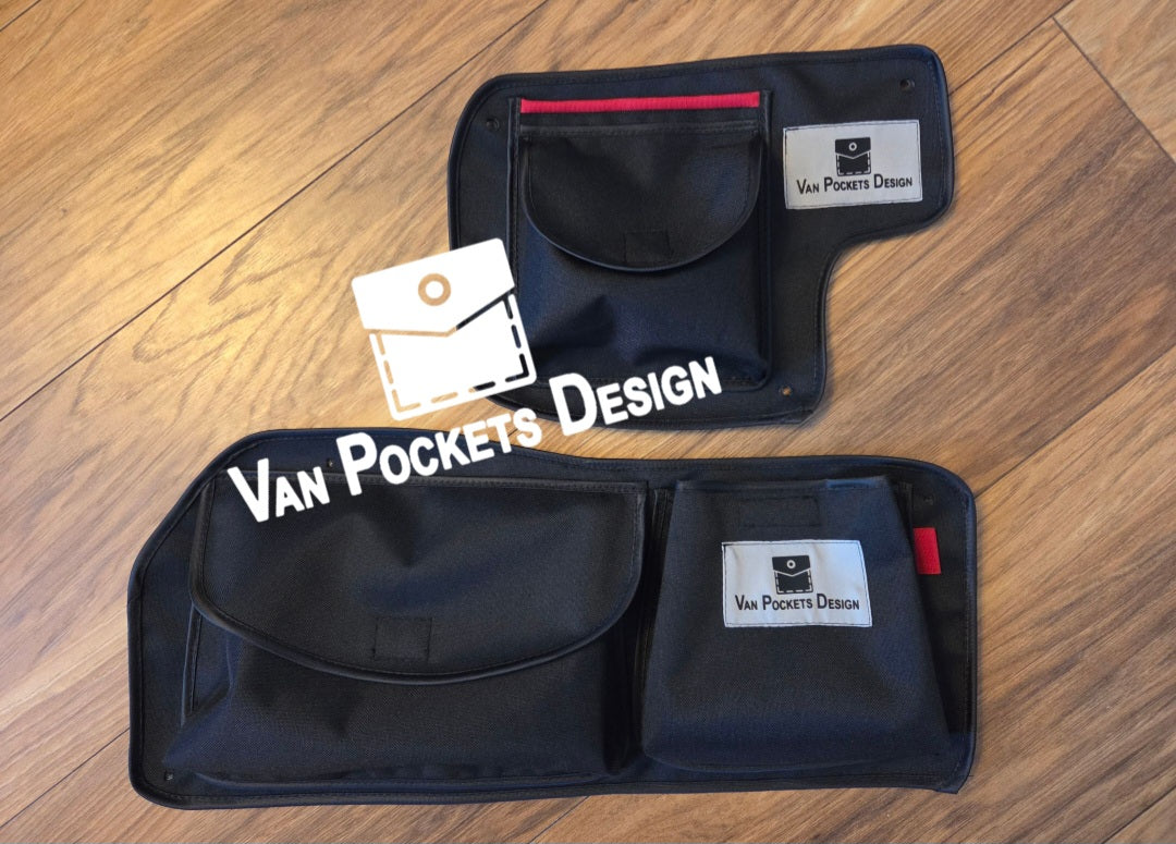 Ford Transit Connect Barn Door Storage Organiser set of 4 pockets 2012-2022