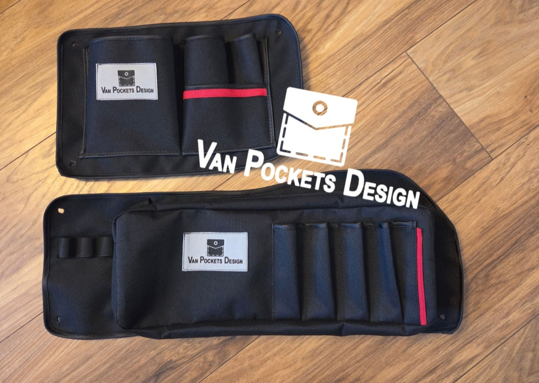 Ford Transit Connect Barn Door Storage Organiser set of 4 pockets 2012-2022